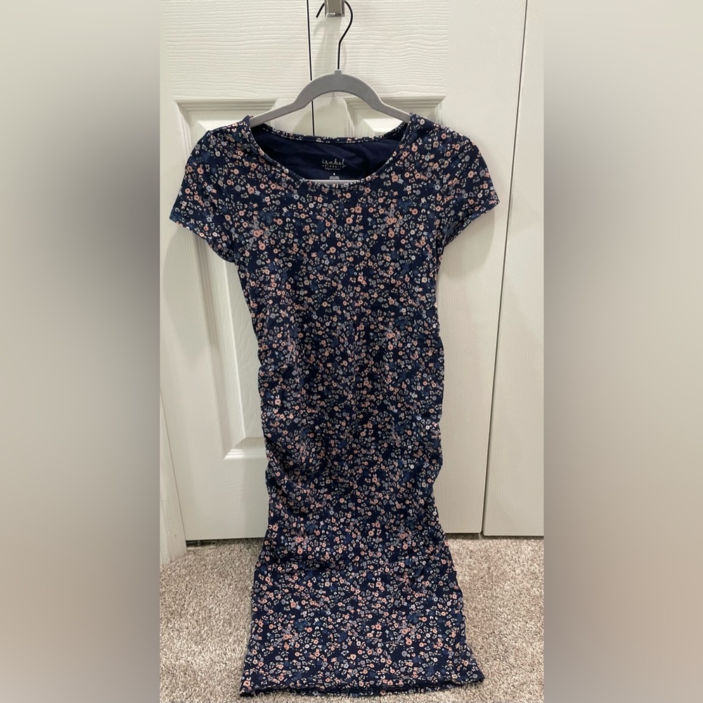 Isabel Maternity by Ingrid & Isabel Navy Floral Dress
